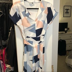 Amazon work dress, patterned